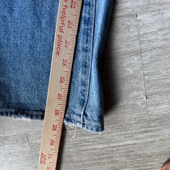 Rolla's Distressed Bootcut Jeans Womens 26x28 100% Cotton Light Wash Denim - Picture 9 of 12